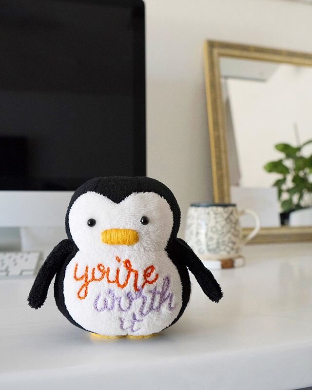 you&rsquo;re worth it
.
And you make a difference. 💕
.
#mydeardarling
#penguinsofinstagram
#youreworthit
#selflove
#loveyourselffirst